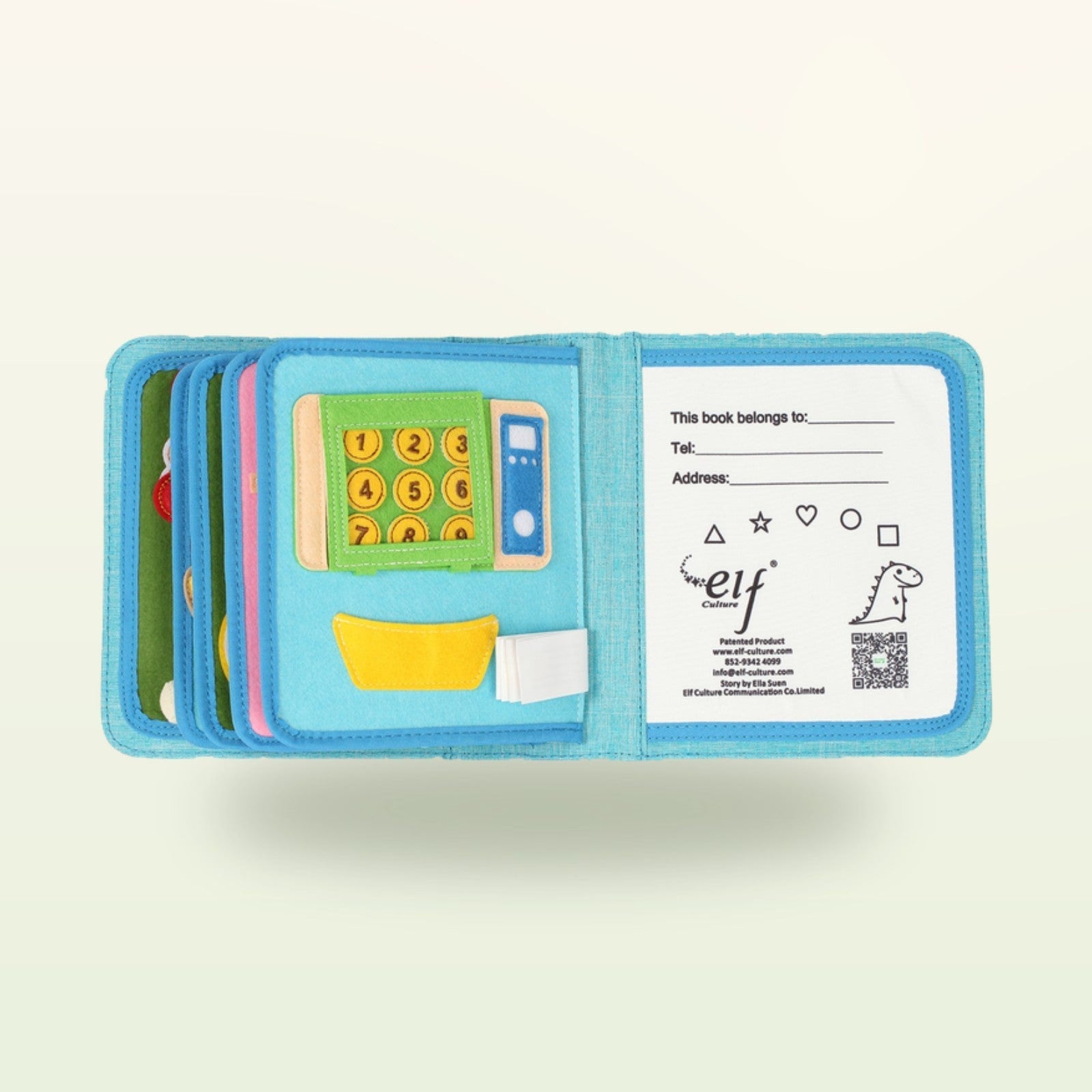 My First Book Little Foodies (Pink) + Backpack Set