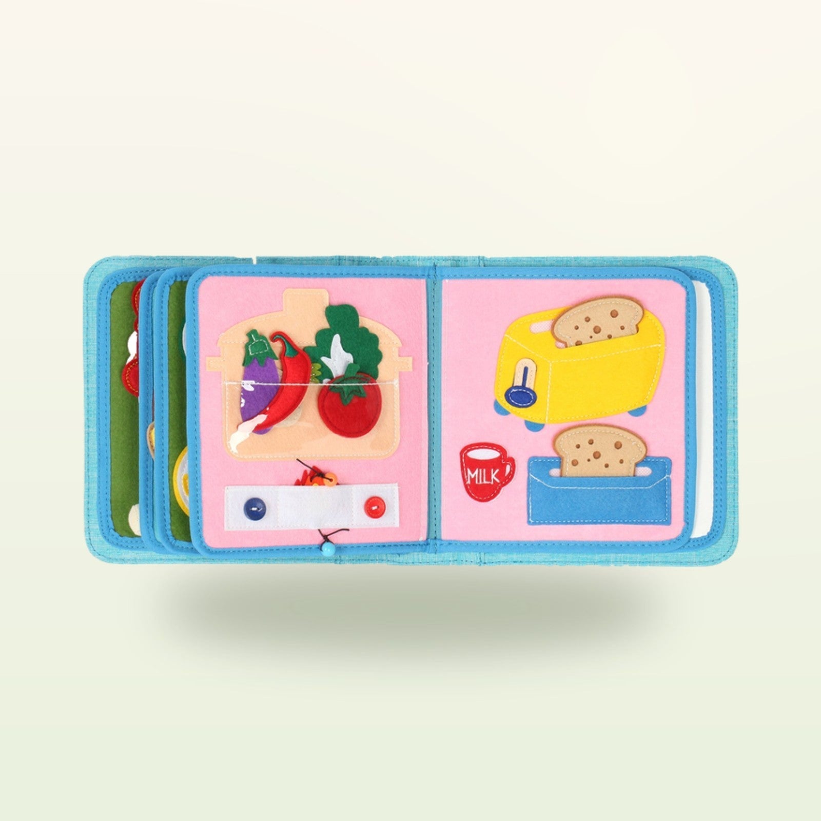 My First Book Little Foodies (Pink) + Backpack Set