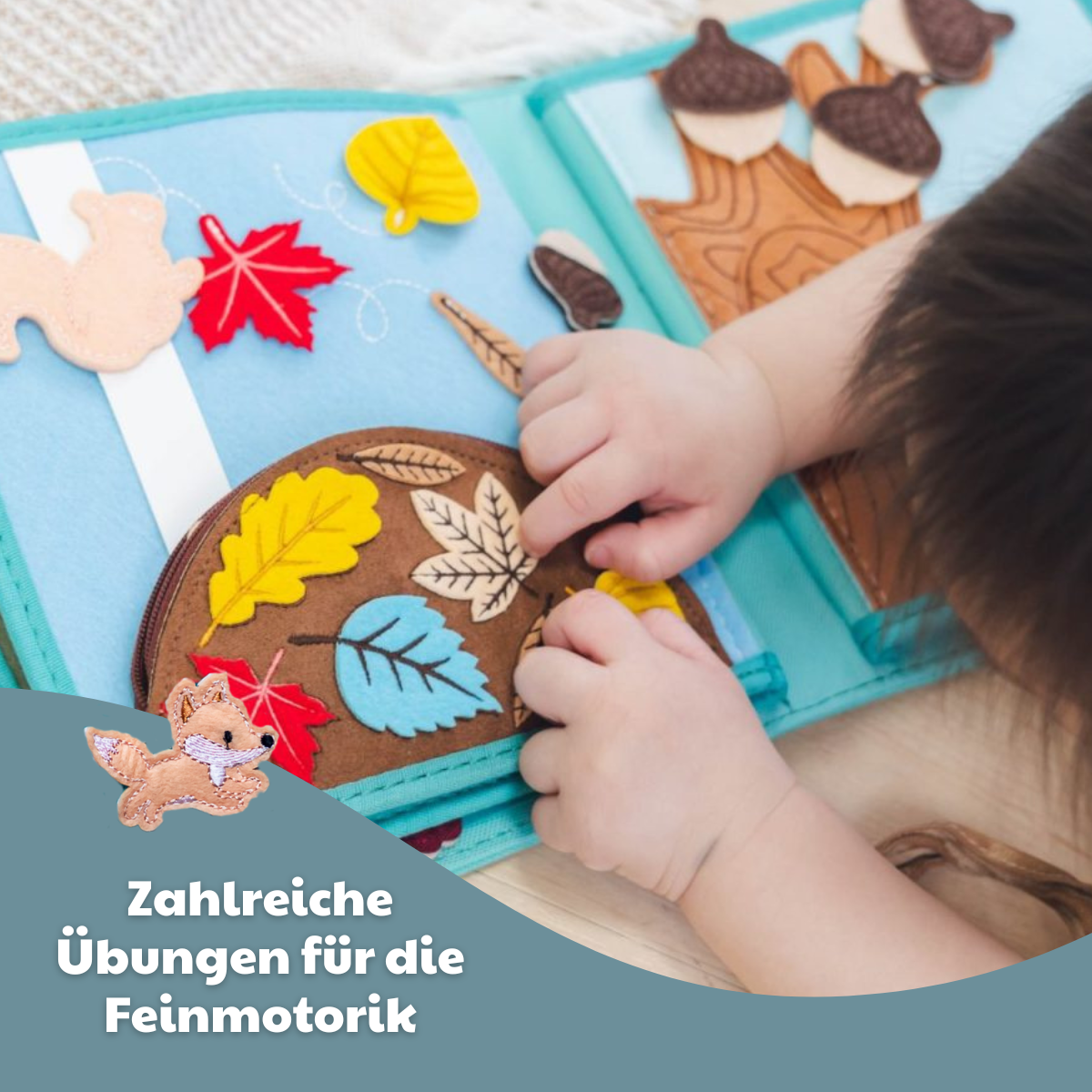 Quiet Book Nordic Forest con zaino