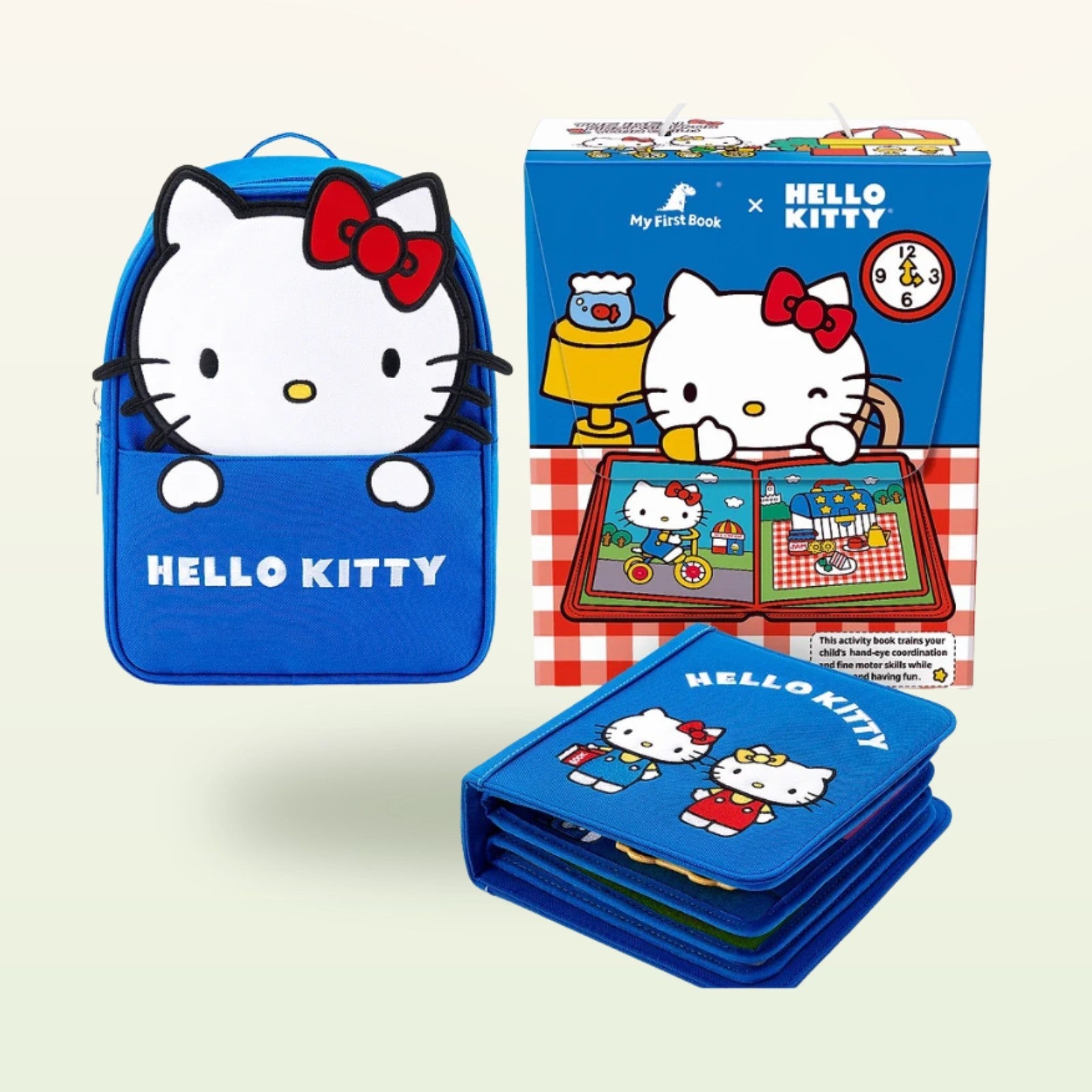 My First Book Hello Kitty (blu) + Set con zainetto