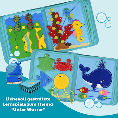 Quiet Book sott'acqua con zaino incluso