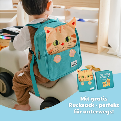 Quiet Book Lucky Cat con zaino incluso