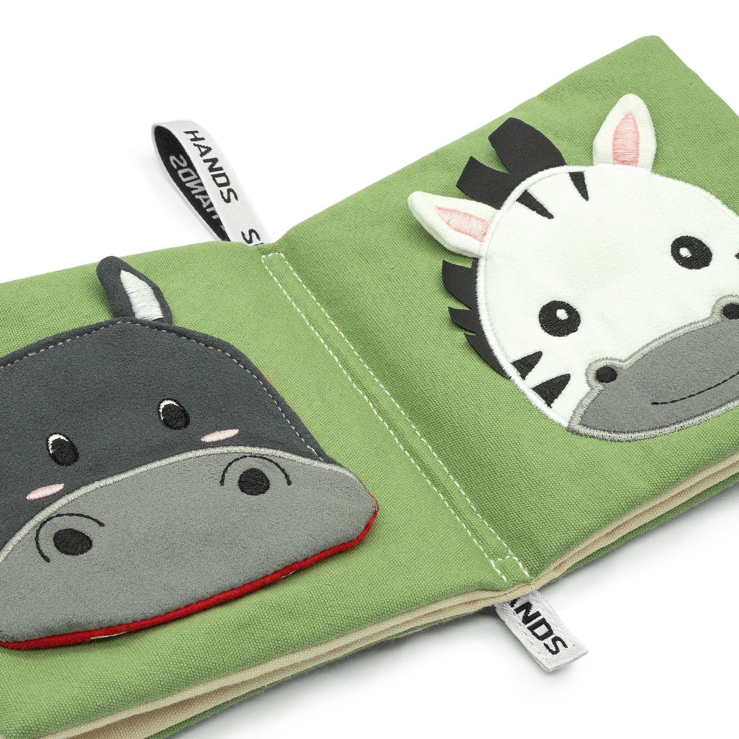 Libro tattile 0-12 mesi - Animali dell'Africa con le piccole mani