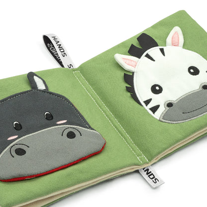 Libro tattile 0-12 mesi - Animali dell'Africa con le piccole mani