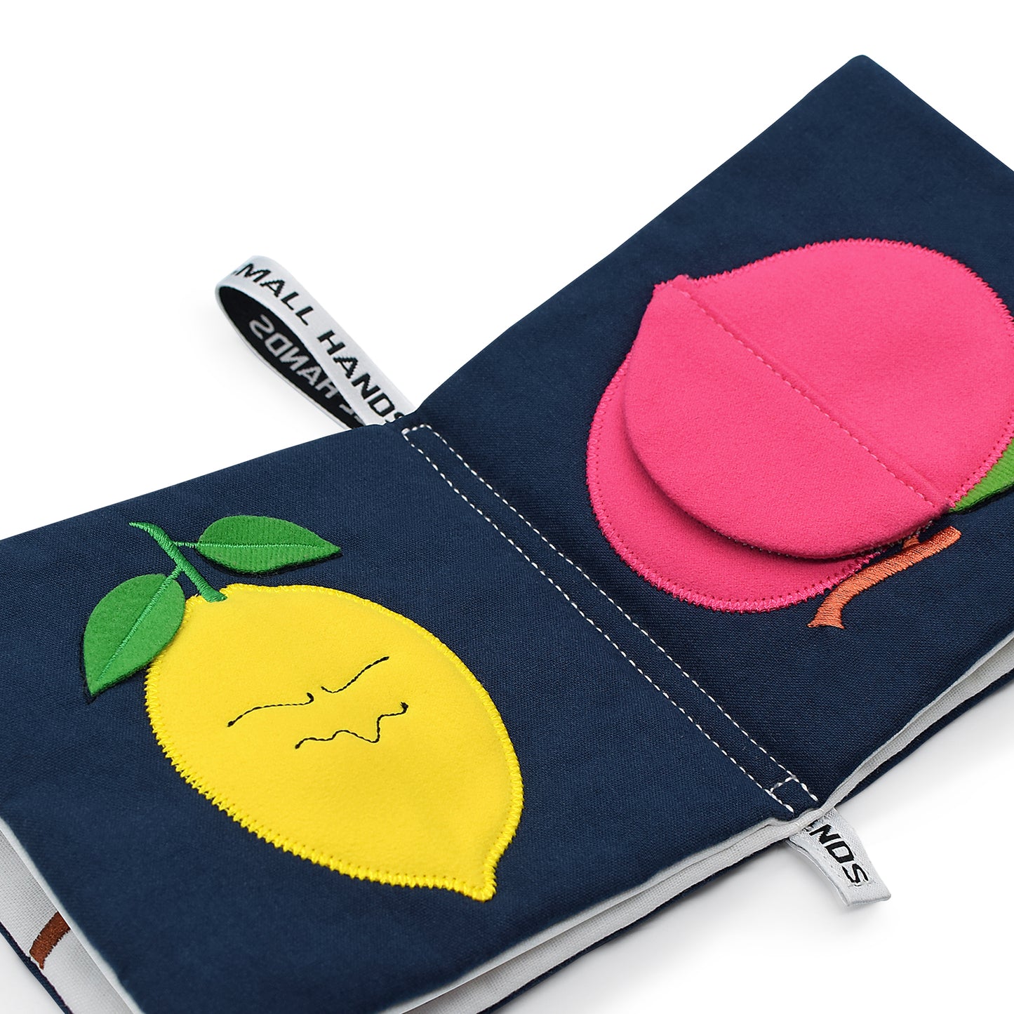 Libro tattile 0-12 mesi - Piccole mani Frutti colorati