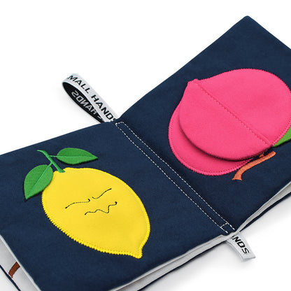Libro tattile 0-12 mesi - Piccole mani Frutti colorati