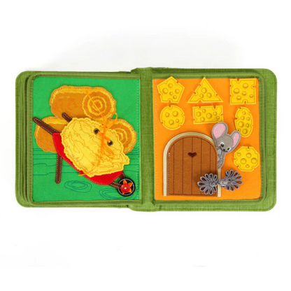 Quiet Book Busy Farm con zaino incluso