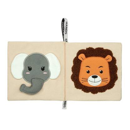 Libro tattile 0-12 mesi - Animali dell'Africa con le piccole mani