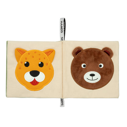 Libro tattile 0-12 mesi - Animali dell'Africa con le piccole mani