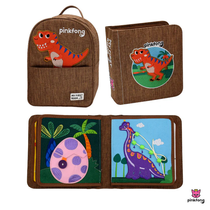 Quiet Book T-Rex con zaino incluso