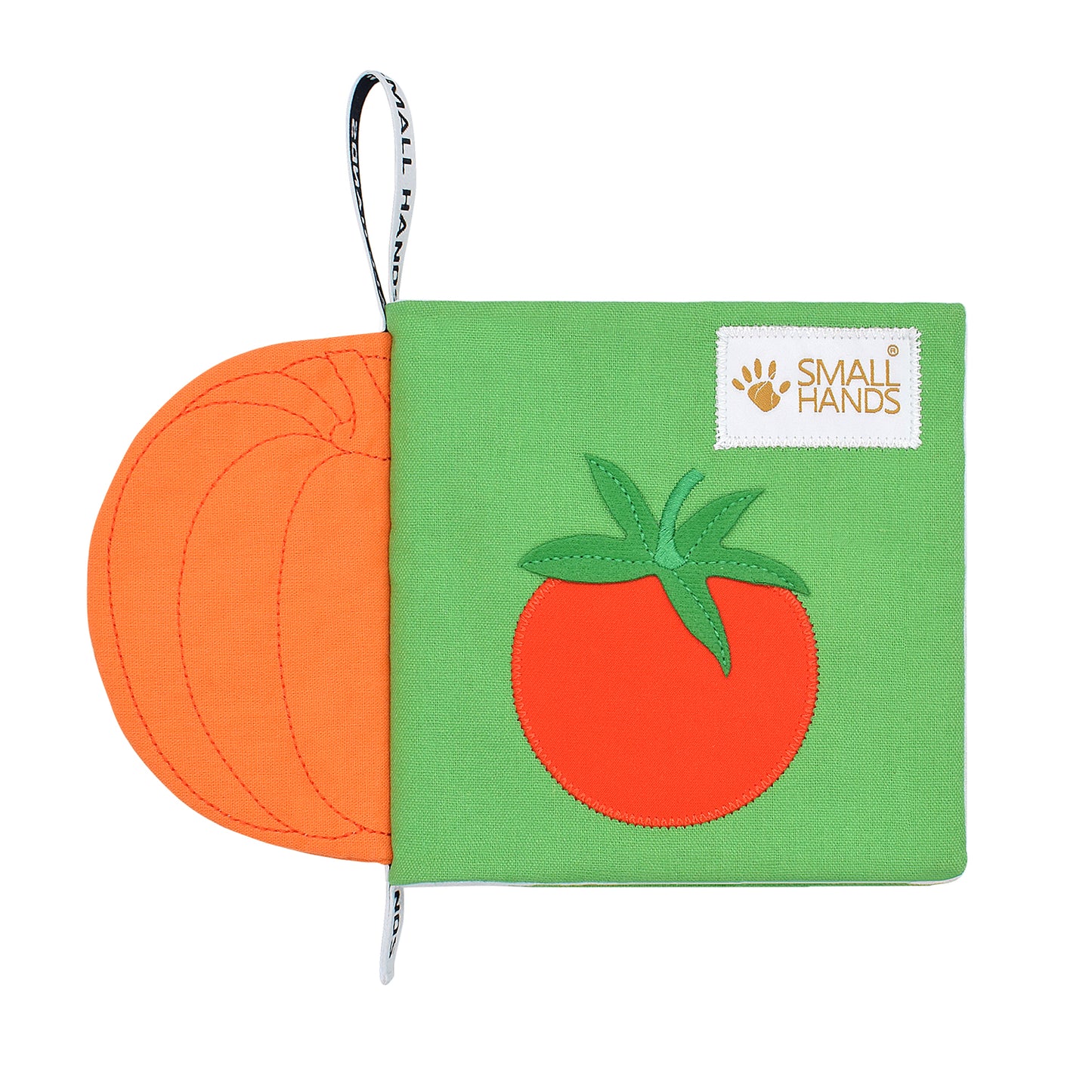 Schönes Montessori Spielbuch mit schönen Farben und hochwertigen Materialien und feinen Details.