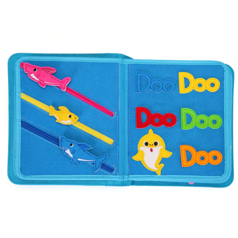 Reisverschlüsse diagonal zum Üben von Richtungen und Doo-Form Klettformen in unterschiedlichen Farben zum Farben lernen