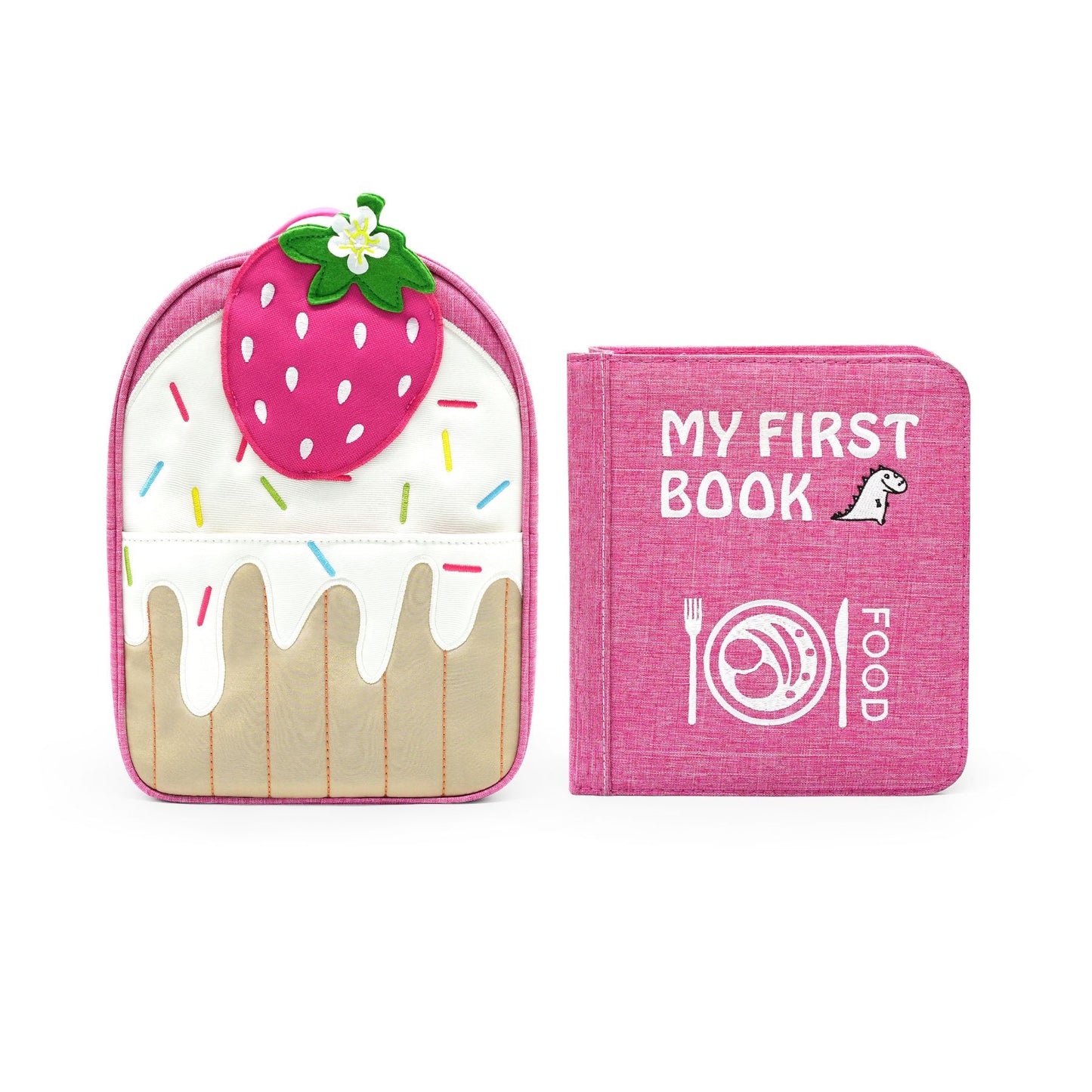 Quiet Book Food con zaino (rosa)
