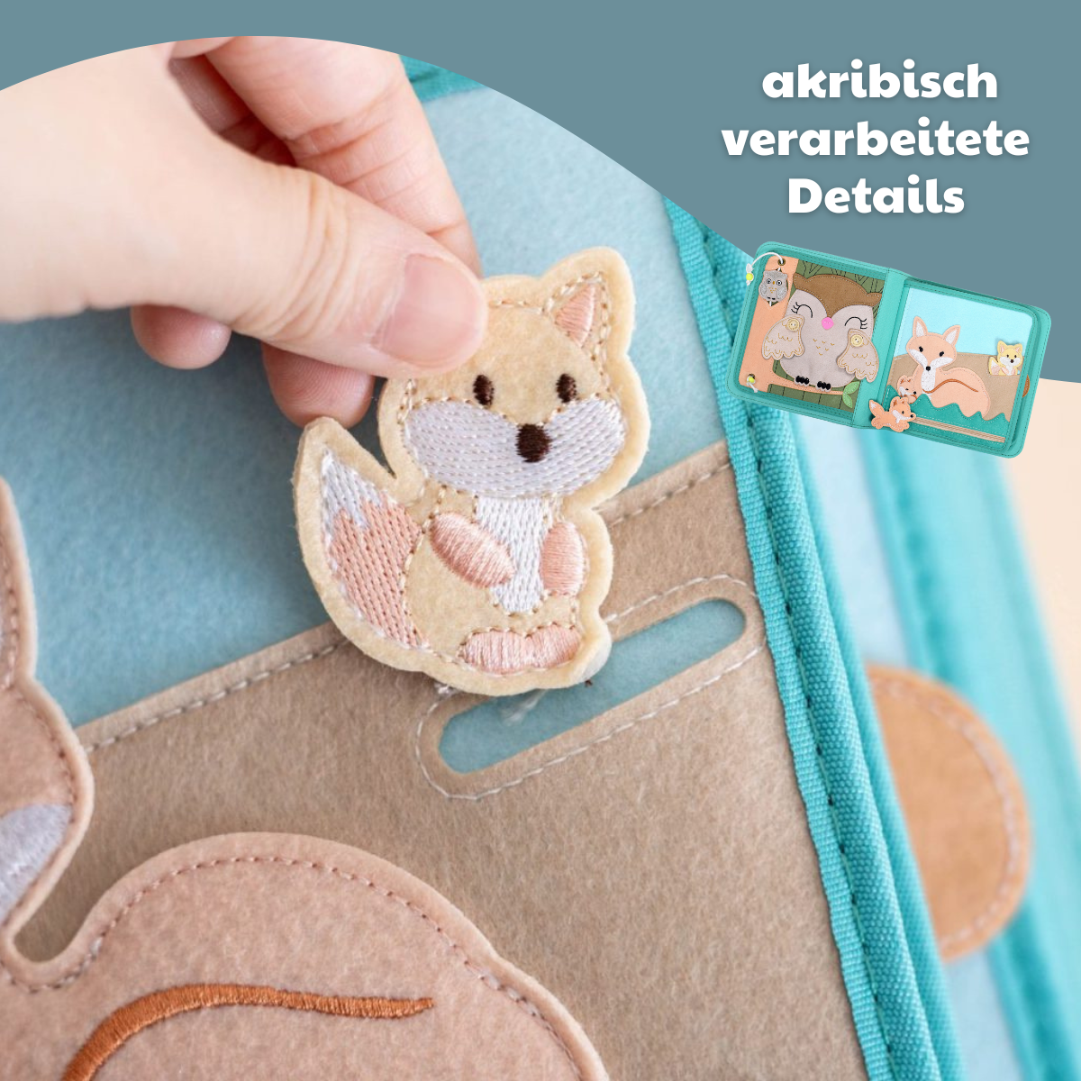 Quiet Book Nordic Forest con zaino