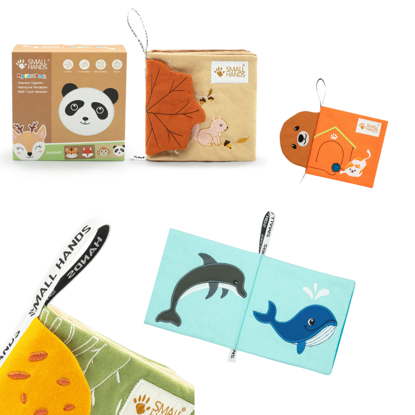 Small Hands 1+1: Kleines Stoffbuch Bundle (0-12 Monate)